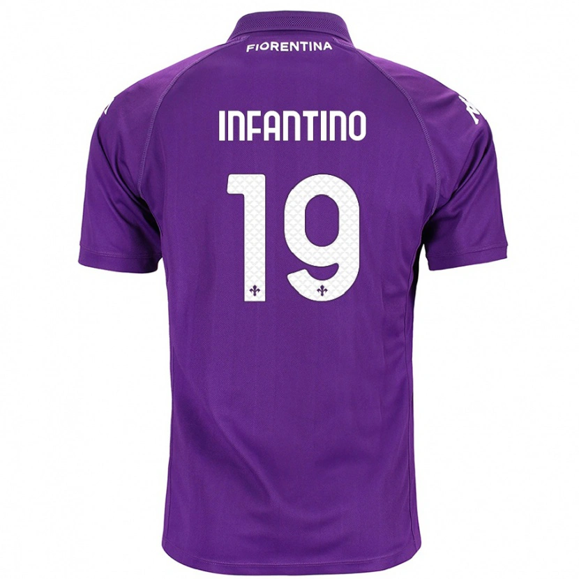 Danxen Damen Gino Infantino #19 Violett Heimtrikot Trikot 2024/25 T-Shirt
