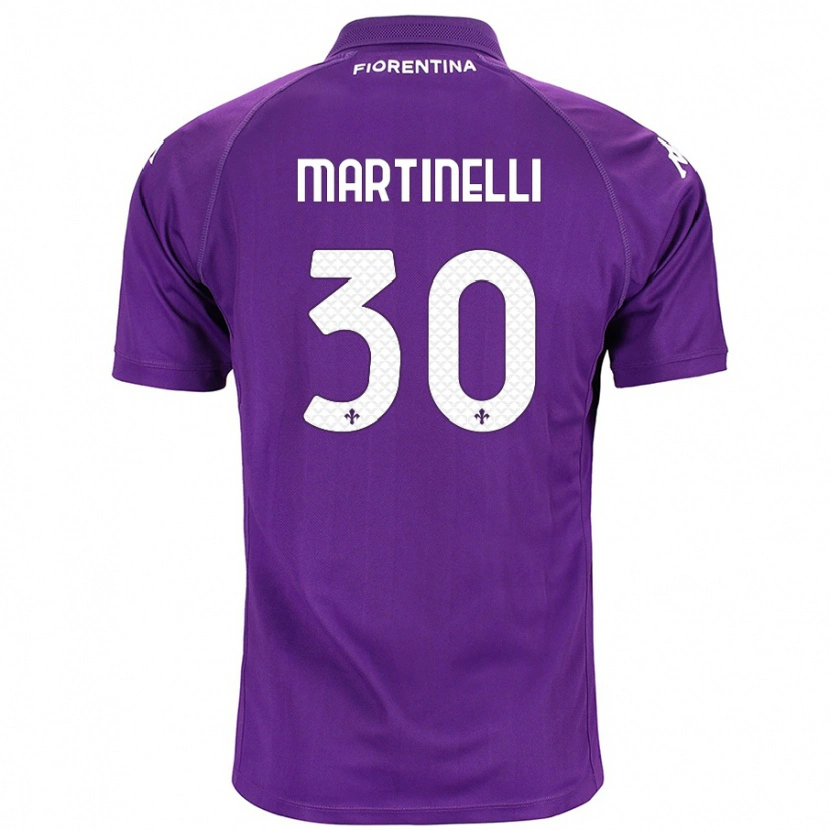 Danxen Damen Tommaso Martinelli #30 Violett Heimtrikot Trikot 2024/25 T-Shirt