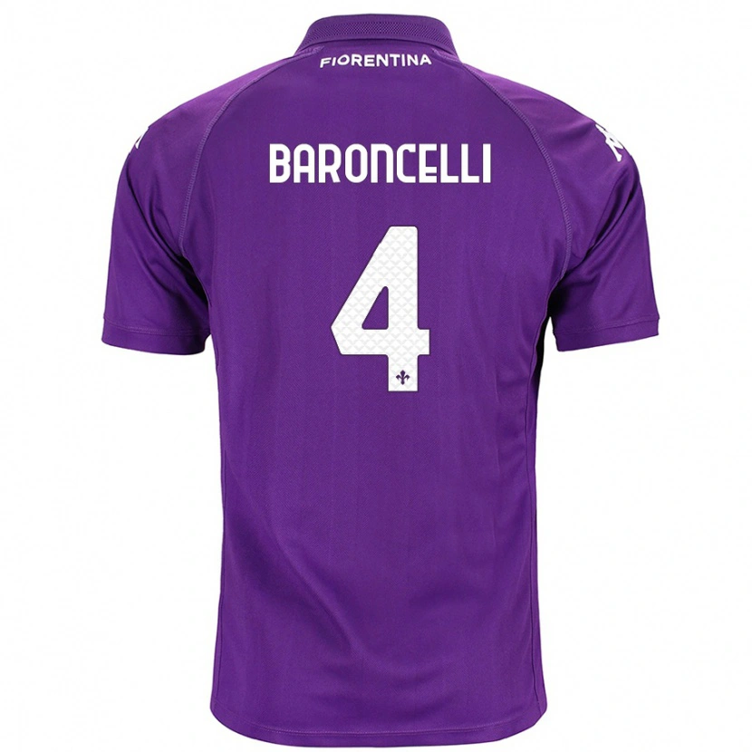 Danxen Damen Leonardo Baroncelli #4 Violett Heimtrikot Trikot 2024/25 T-Shirt