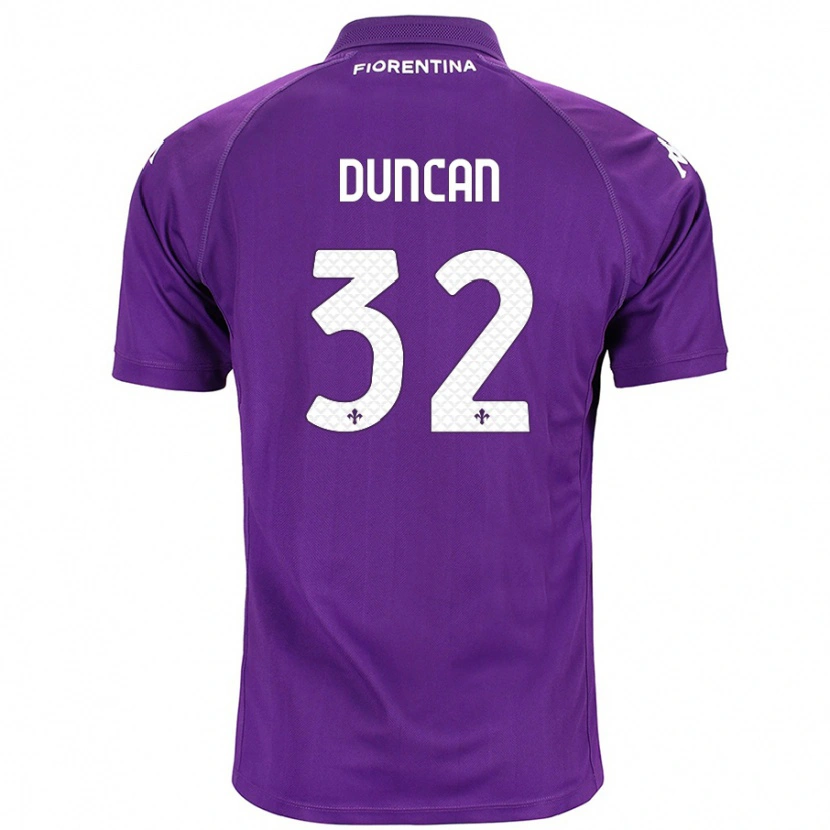 Danxen Damen Alfred Duncan #32 Violett Heimtrikot Trikot 2024/25 T-Shirt