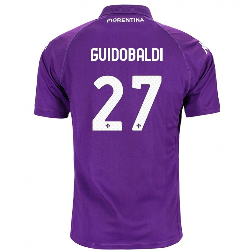 Danxen Damen Filippo Guidobaldi #27 Violett Heimtrikot Trikot 2024/25 T-Shirt