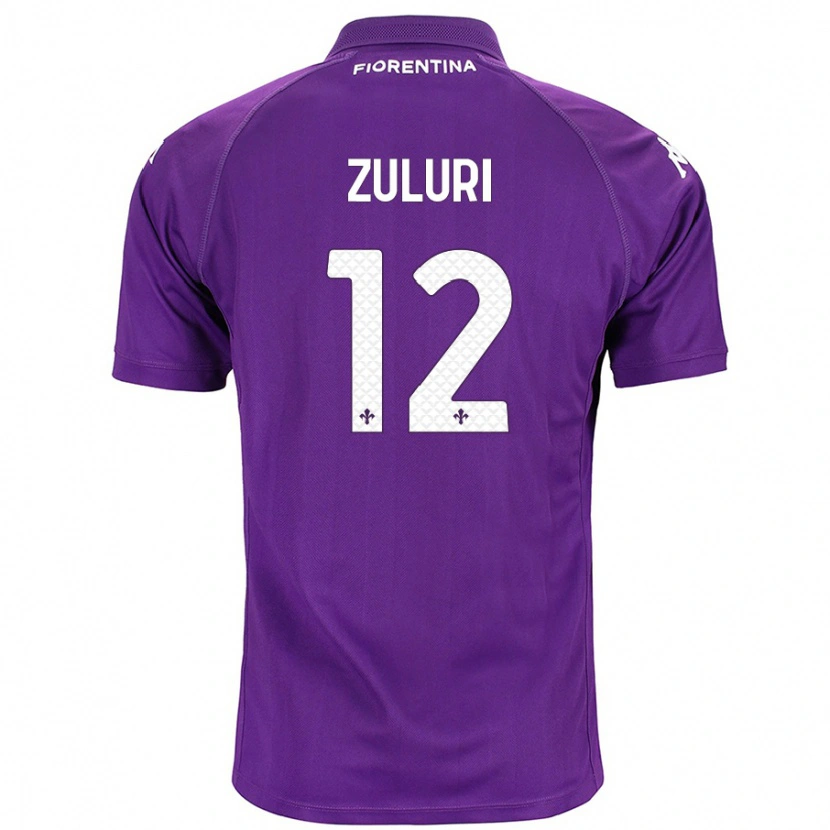 Danxen Damen Athena Zuluri #12 Violett Heimtrikot Trikot 2024/25 T-Shirt