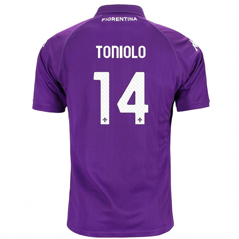 Danxen Damen Martina Toniolo #14 Violett Heimtrikot Trikot 2024/25 T-Shirt