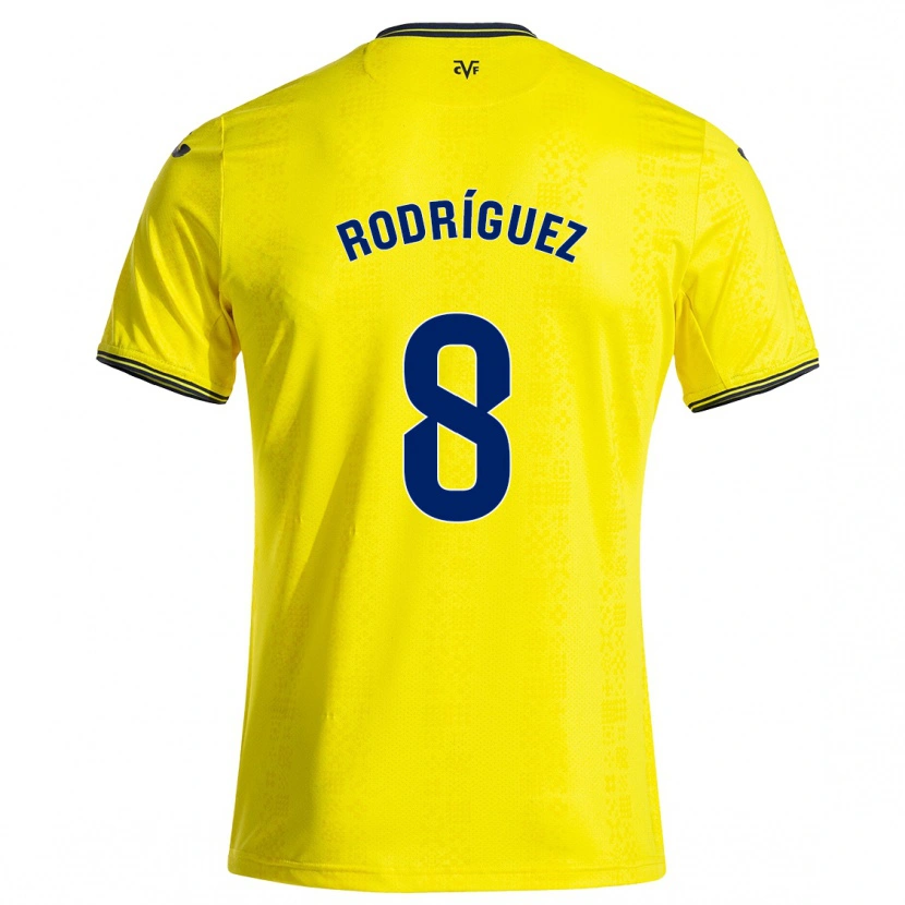 Danxen Damen Unai Rodríguez #8 Gelb Schwarz Heimtrikot Trikot 2024/25 T-Shirt