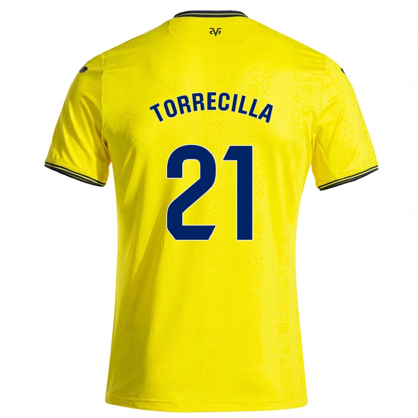 Danxen Damen Virginia Torrecilla #21 Gelb Schwarz Heimtrikot Trikot 2024/25 T-Shirt