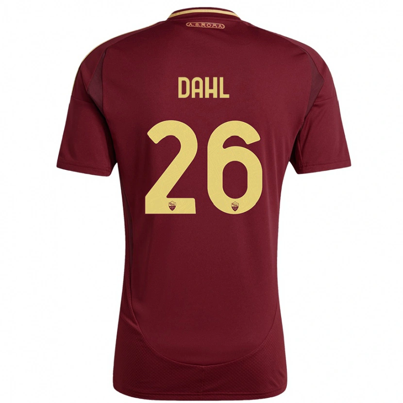 Danxen Damen Samuel Dahl #26 Rot Braun Gold Heimtrikot Trikot 2024/25 T-Shirt
