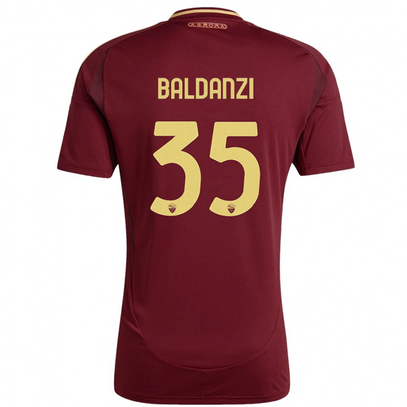 Danxen Damen Tommaso Baldanzi #35 Rot Braun Gold Heimtrikot Trikot 2024/25 T-Shirt