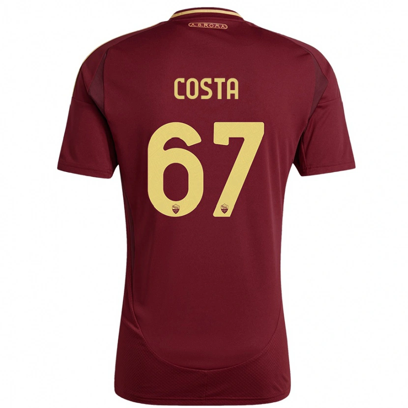 Danxen Damen João Costa #67 Rot Braun Gold Heimtrikot Trikot 2024/25 T-Shirt