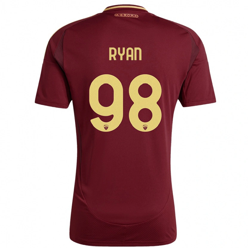Danxen Damen Mathew Ryan #98 Rot Braun Gold Heimtrikot Trikot 2024/25 T-Shirt