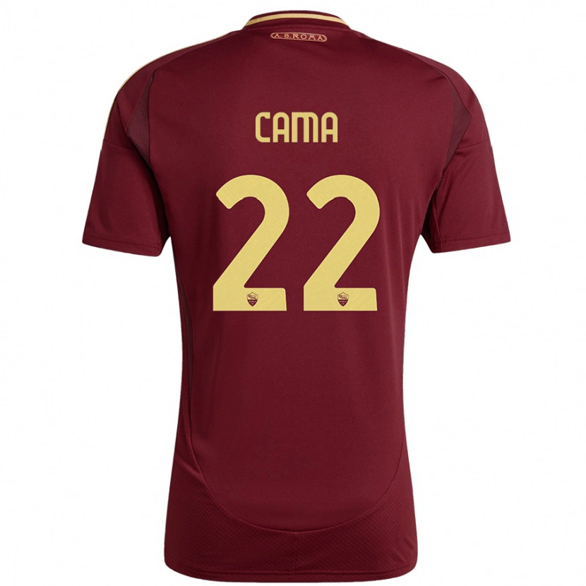 Danxen Damen Cristian Cama #22 Rot Braun Gold Heimtrikot Trikot 2024/25 T-Shirt