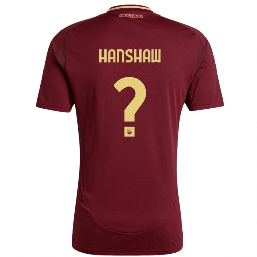 Danxen Damen Verena Hanshaw #0 Rot Braun Gold Heimtrikot Trikot 2024/25 T-Shirt