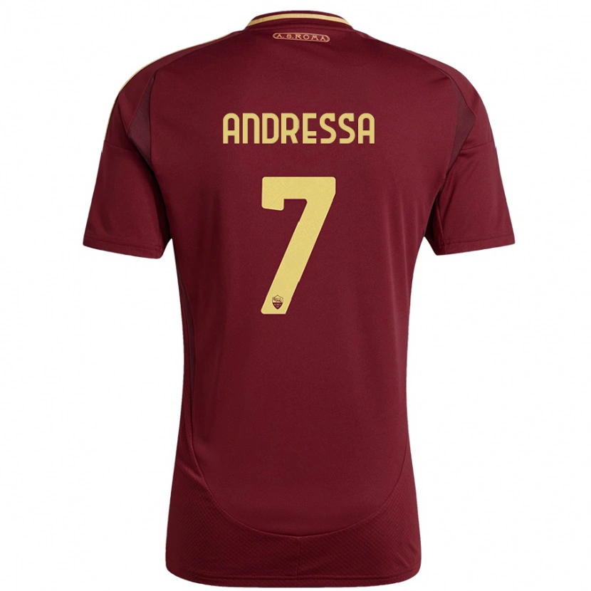 Danxen Damen Andressa #7 Rot Braun Gold Heimtrikot Trikot 2024/25 T-Shirt