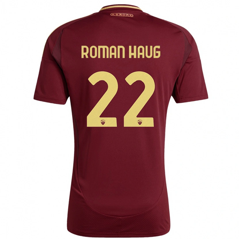 Danxen Damen Sophie Roman Haug #22 Rot Braun Gold Heimtrikot Trikot 2024/25 T-Shirt