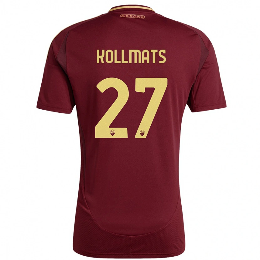 Danxen Damen Beata Kollmats #27 Rot Braun Gold Heimtrikot Trikot 2024/25 T-Shirt