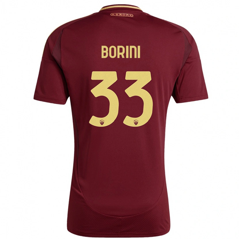 Danxen Damen Joyce Borini #33 Rot Braun Gold Heimtrikot Trikot 2024/25 T-Shirt