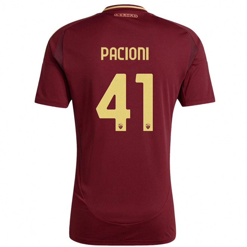 Danxen Damen Eleonora Pacioni #41 Rot Braun Gold Heimtrikot Trikot 2024/25 T-Shirt