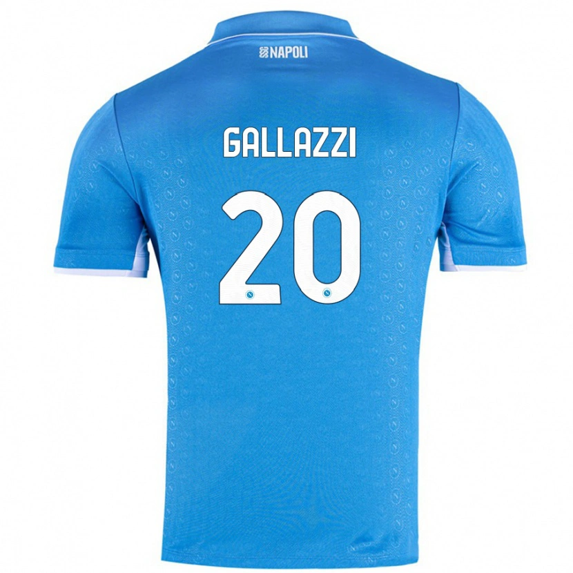 Danxen Damen Valentina Gallazzi #20 Himmelblau Heimtrikot Trikot 2024/25 T-Shirt