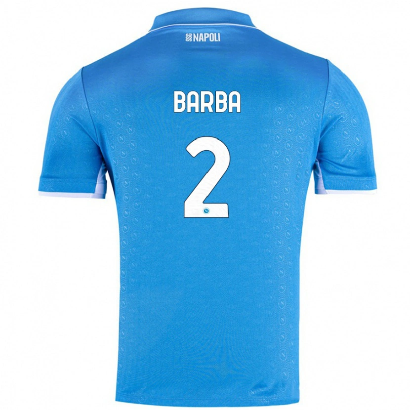 Danxen Damen Benedetto Barba #2 Himmelblau Heimtrikot Trikot 2024/25 T-Shirt