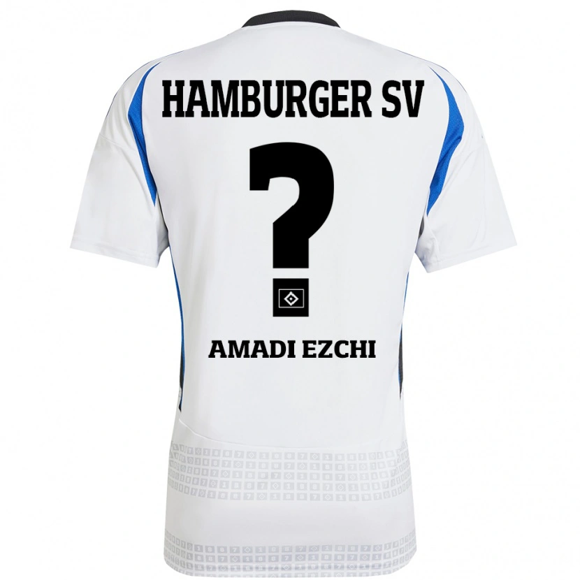 Danxen Damen Emmanuel Amadi Ezchi #0 Weiß Blau Heimtrikot Trikot 2024/25 T-Shirt