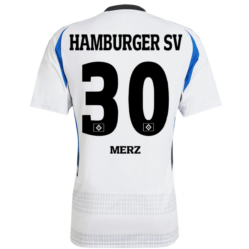 Danxen Damen Selma Merz #30 Weiß Blau Heimtrikot Trikot 2024/25 T-Shirt