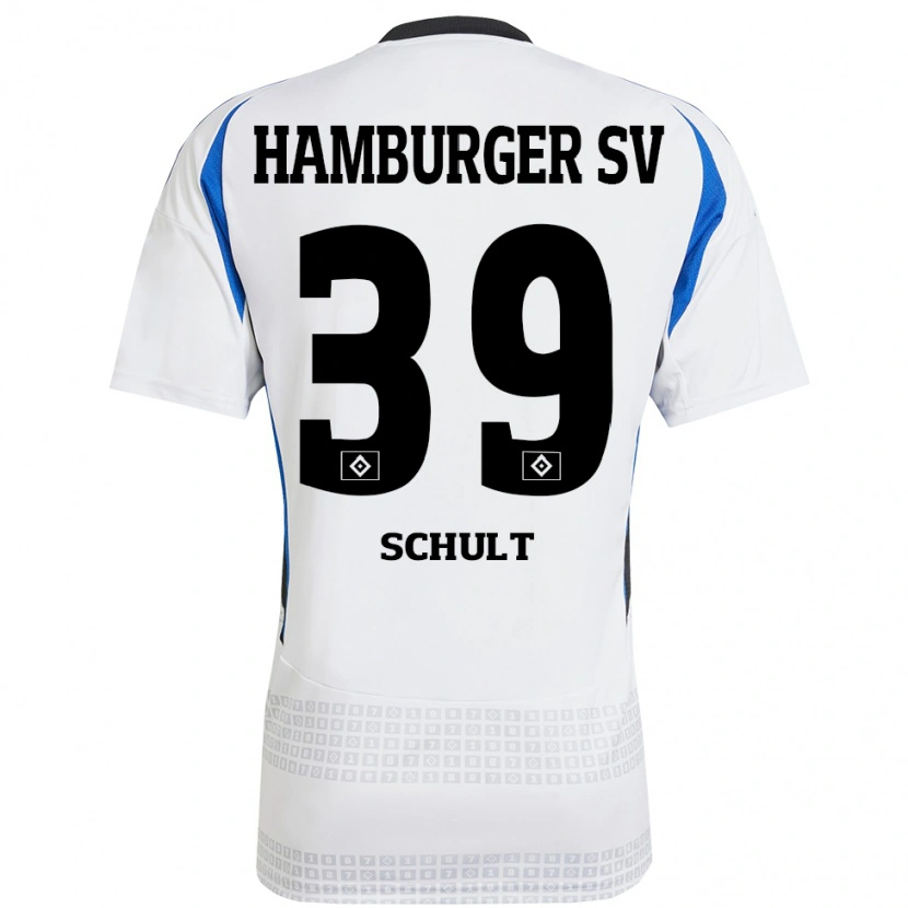 Danxen Damen Almuth Schult #39 Weiß Blau Heimtrikot Trikot 2024/25 T-Shirt