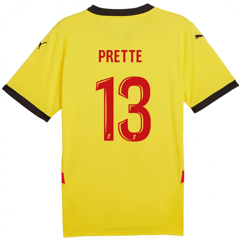 Danxen Damen Andréa Prette #13 Gelb Rot Heimtrikot Trikot 2024/25 T-Shirt