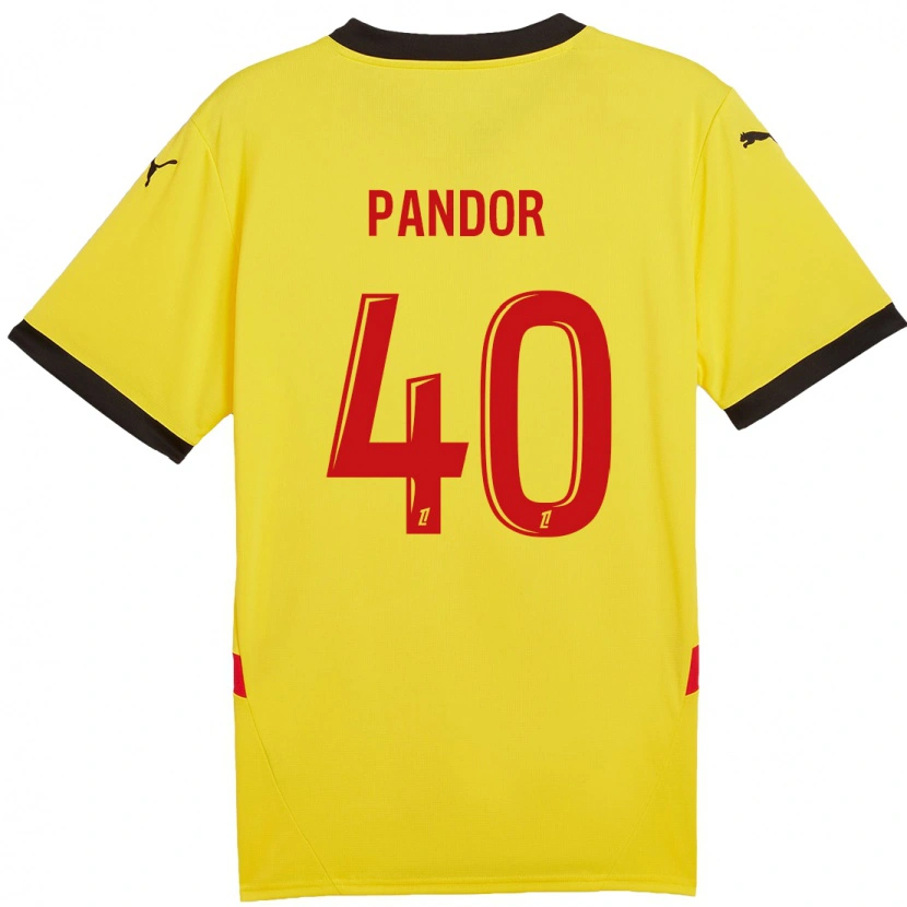 Danxen Damen Yannick Pandor #40 Gelb Rot Heimtrikot Trikot 2024/25 T-Shirt