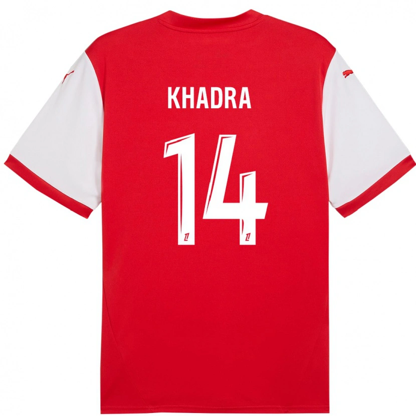 Danxen Damen Reda Khadra #14 Rot Weiß Heimtrikot Trikot 2024/25 T-Shirt