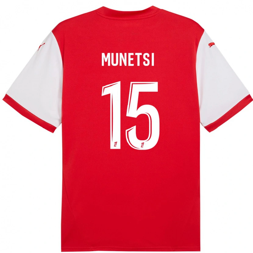 Danxen Damen Marshall Munetsi #15 Rot Weiß Heimtrikot Trikot 2024/25 T-Shirt