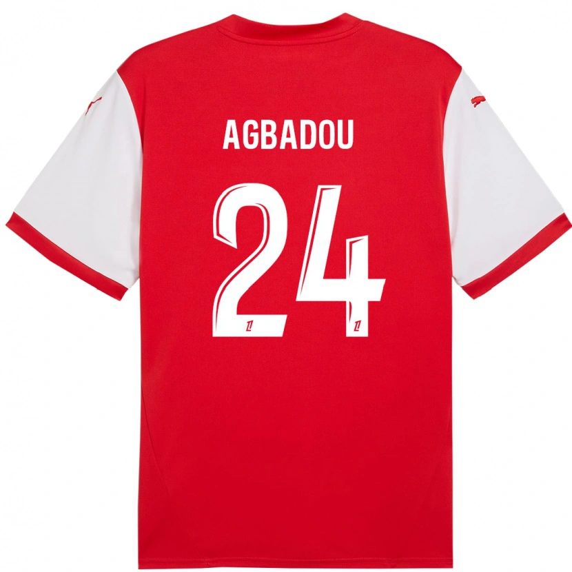 Danxen Damen Emmanuel Agbadou #24 Rot Weiß Heimtrikot Trikot 2024/25 T-Shirt