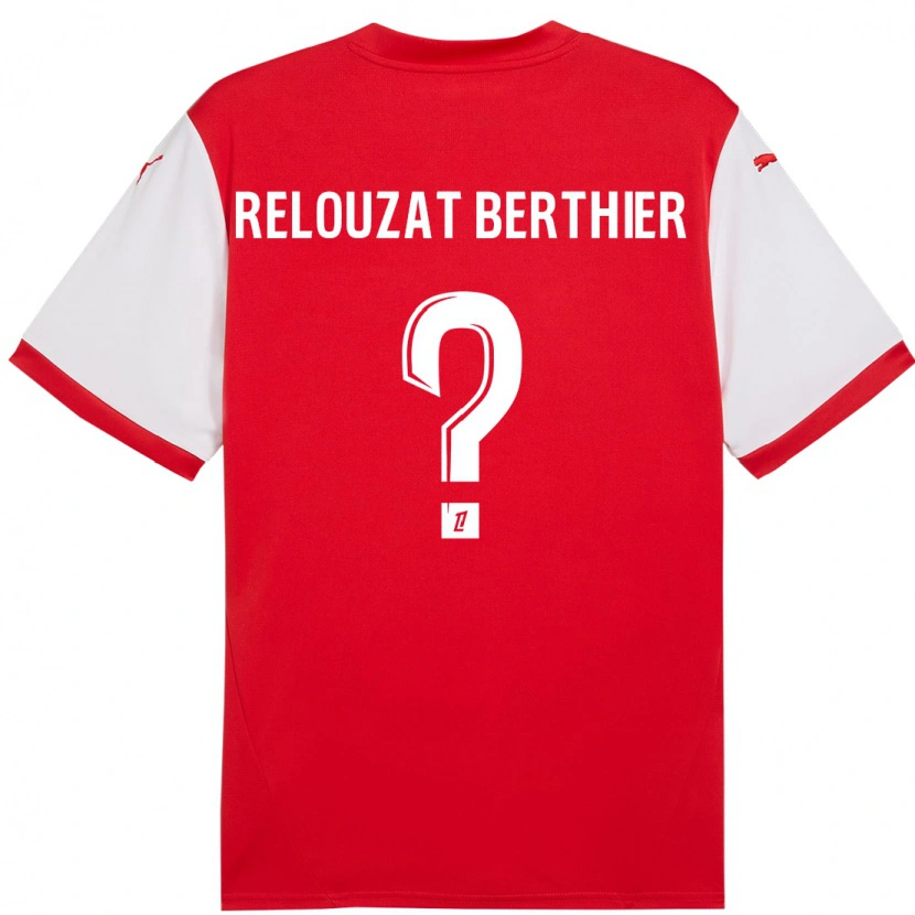 Danxen Damen Maxime Relouzat Berthier #0 Rot Weiß Heimtrikot Trikot 2024/25 T-Shirt