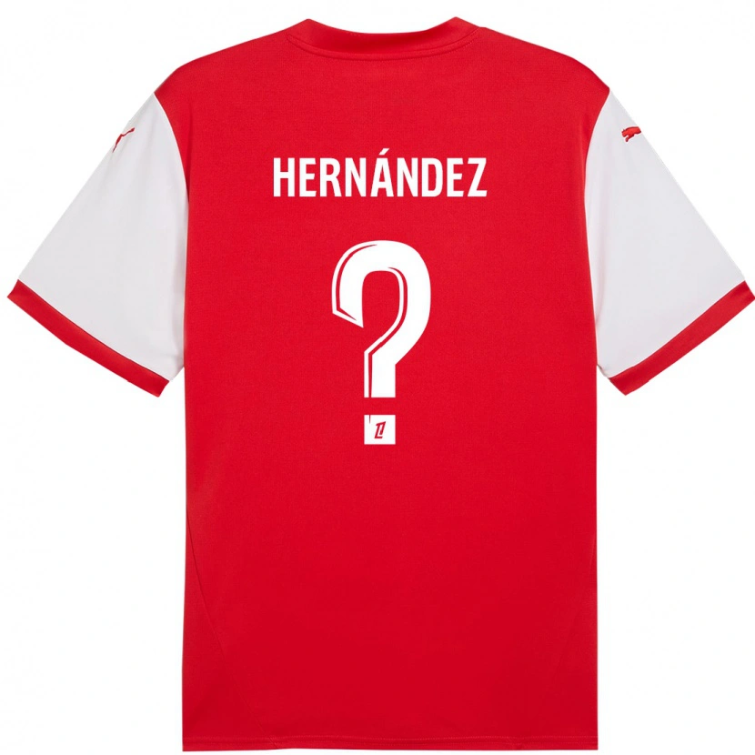 Danxen Damen Melvin Hernández #0 Rot Weiß Heimtrikot Trikot 2024/25 T-Shirt