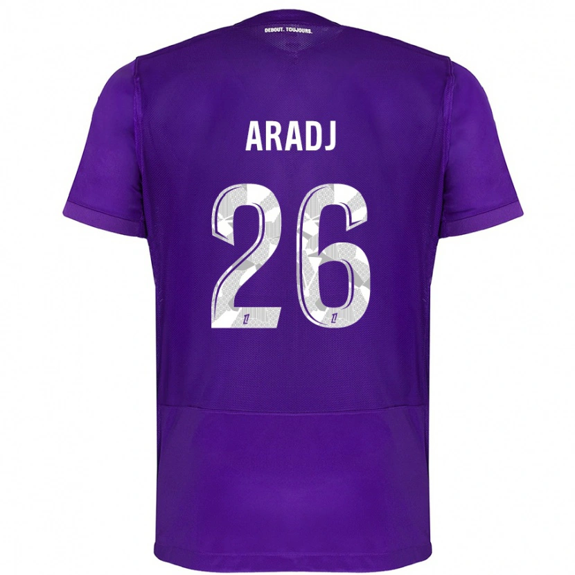 Danxen Damen Ylies Aradj #26 Violett Weiß Heimtrikot Trikot 2024/25 T-Shirt