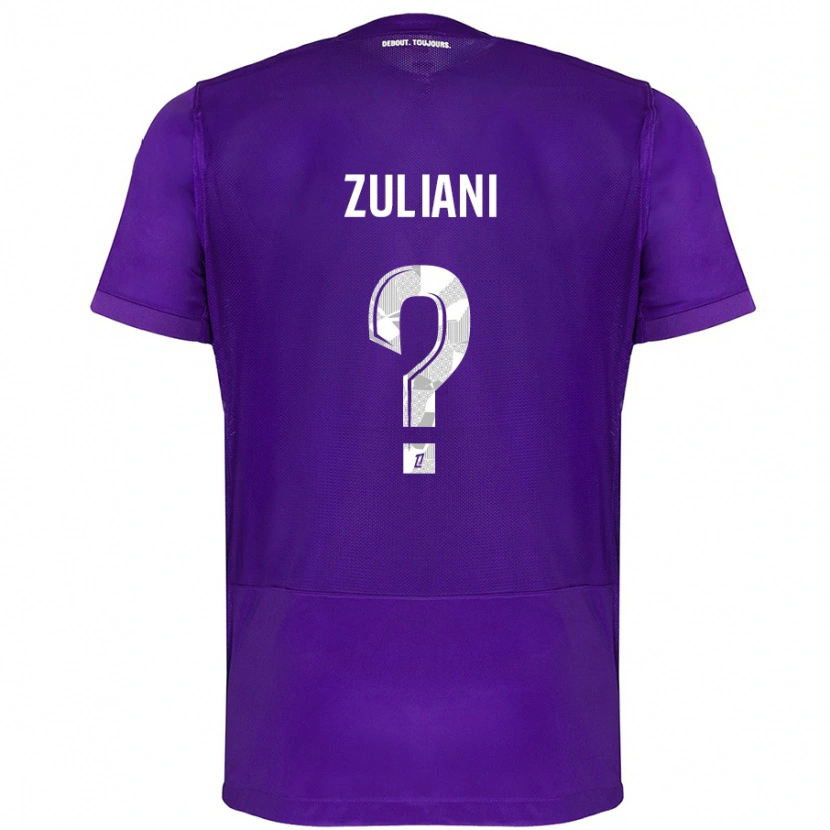 Danxen Damen Edhy Zuliani #0 Violett Weiß Heimtrikot Trikot 2024/25 T-Shirt