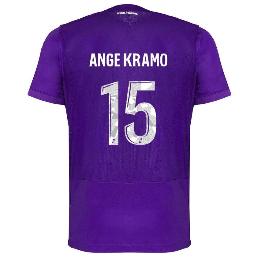 Danxen Damen Marie Ange Kramo #15 Violett Weiß Heimtrikot Trikot 2024/25 T-Shirt