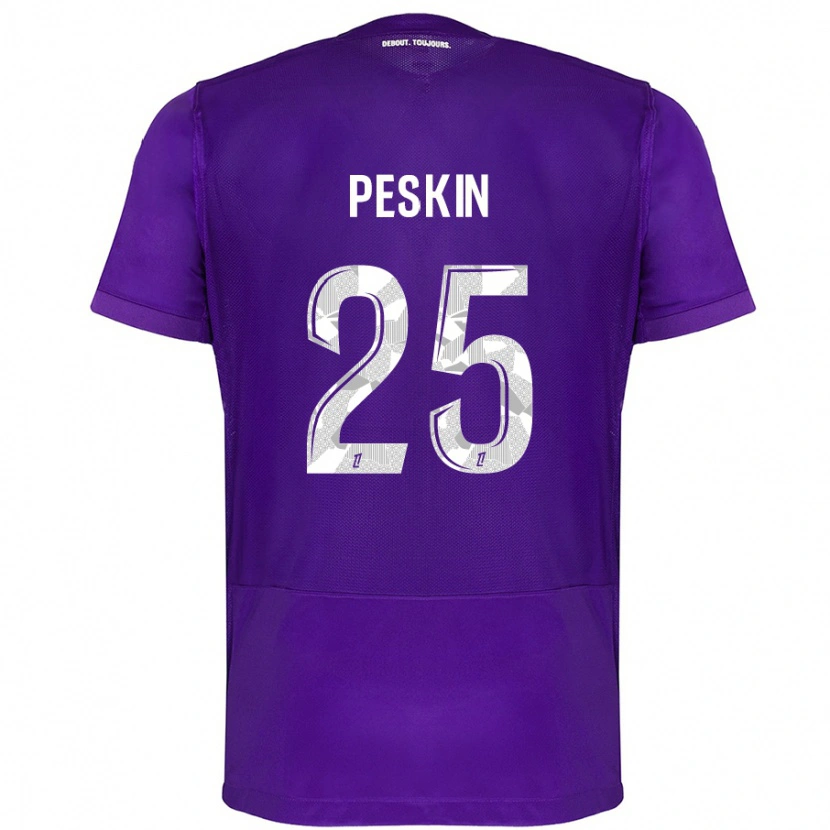 Danxen Damen Kelso Peskin #25 Violett Weiß Heimtrikot Trikot 2024/25 T-Shirt