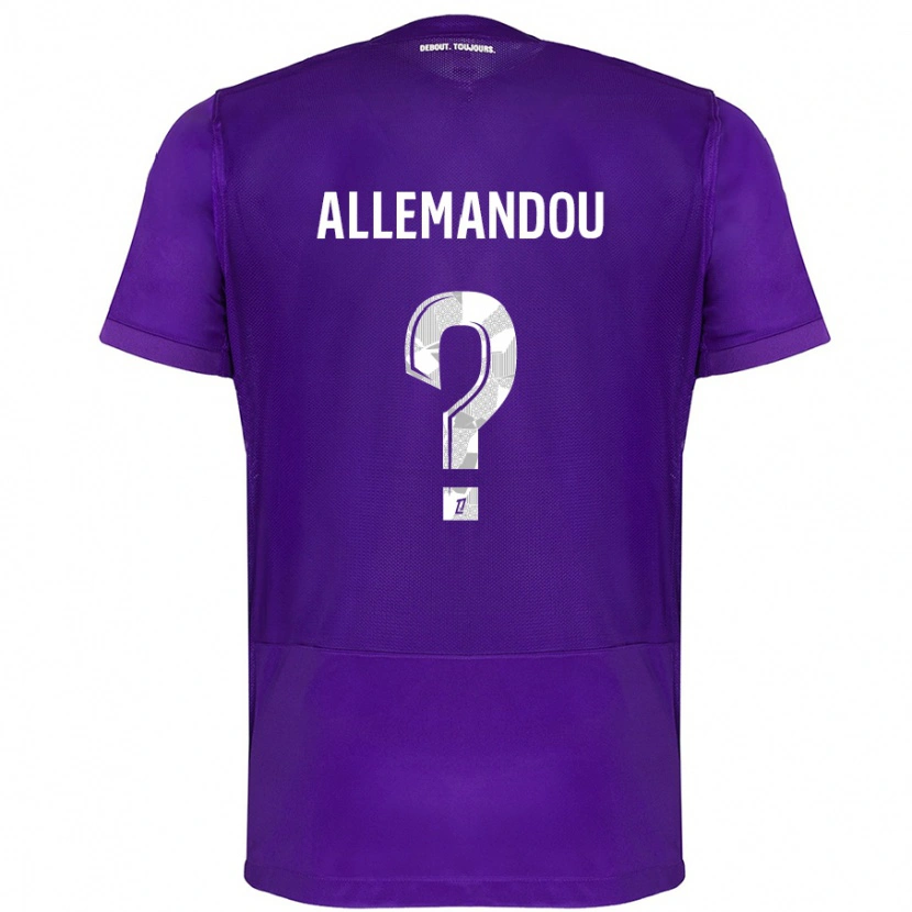 Danxen Damen Teddy Allemandou #0 Violett Weiß Heimtrikot Trikot 2024/25 T-Shirt