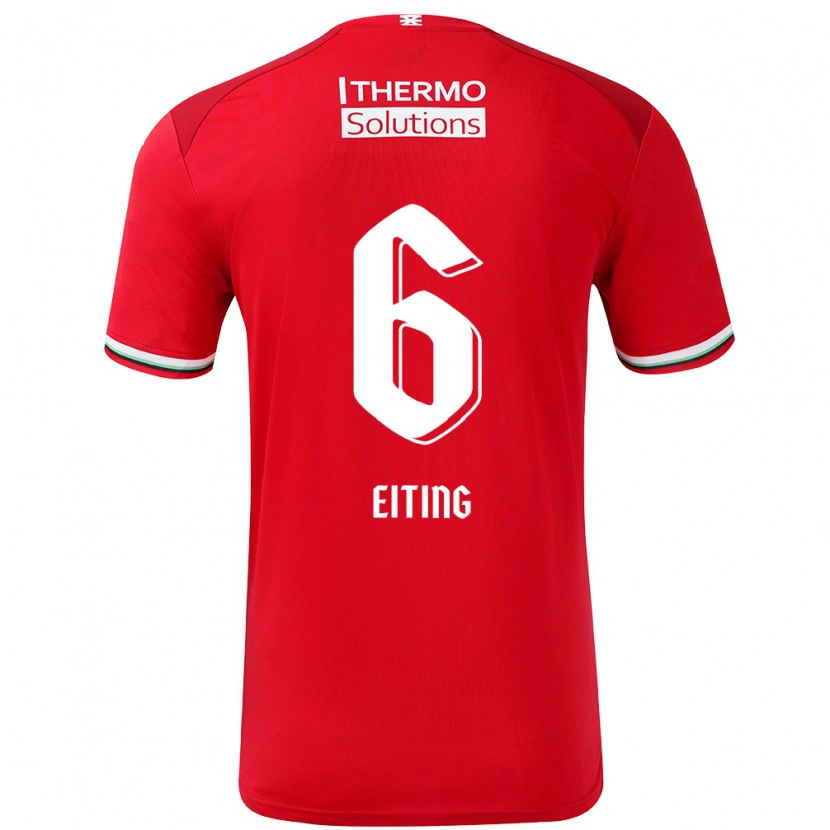 Danxen Damen Carel Eiting #6 Rot Weiß Heimtrikot Trikot 2024/25 T-Shirt