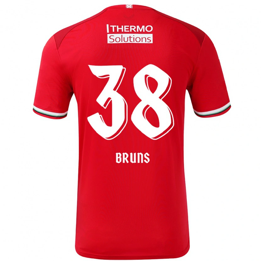 Danxen Damen Max Bruns #38 Rot Weiß Heimtrikot Trikot 2024/25 T-Shirt