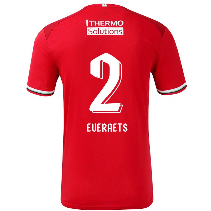 Danxen Damen Kim Everaets #2 Rot Weiß Heimtrikot Trikot 2024/25 T-Shirt