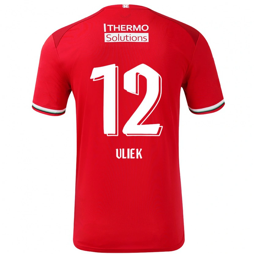 Danxen Damen Leonie Vliek #12 Rot Weiß Heimtrikot Trikot 2024/25 T-Shirt