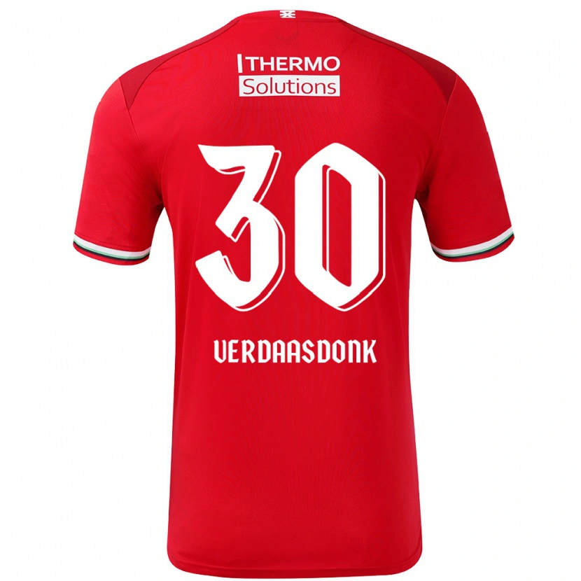 Danxen Damen Suus Verdaasdonk #30 Rot Weiß Heimtrikot Trikot 2024/25 T-Shirt