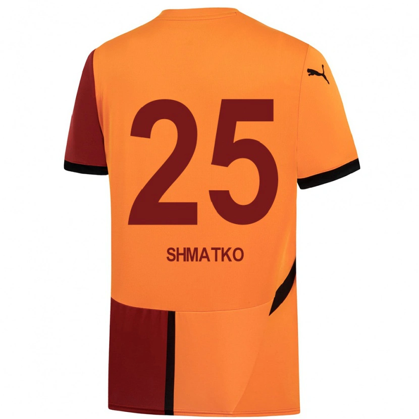 Danxen Damen Lyubov Shmatko #25 Gelb Rot Heimtrikot Trikot 2024/25 T-Shirt