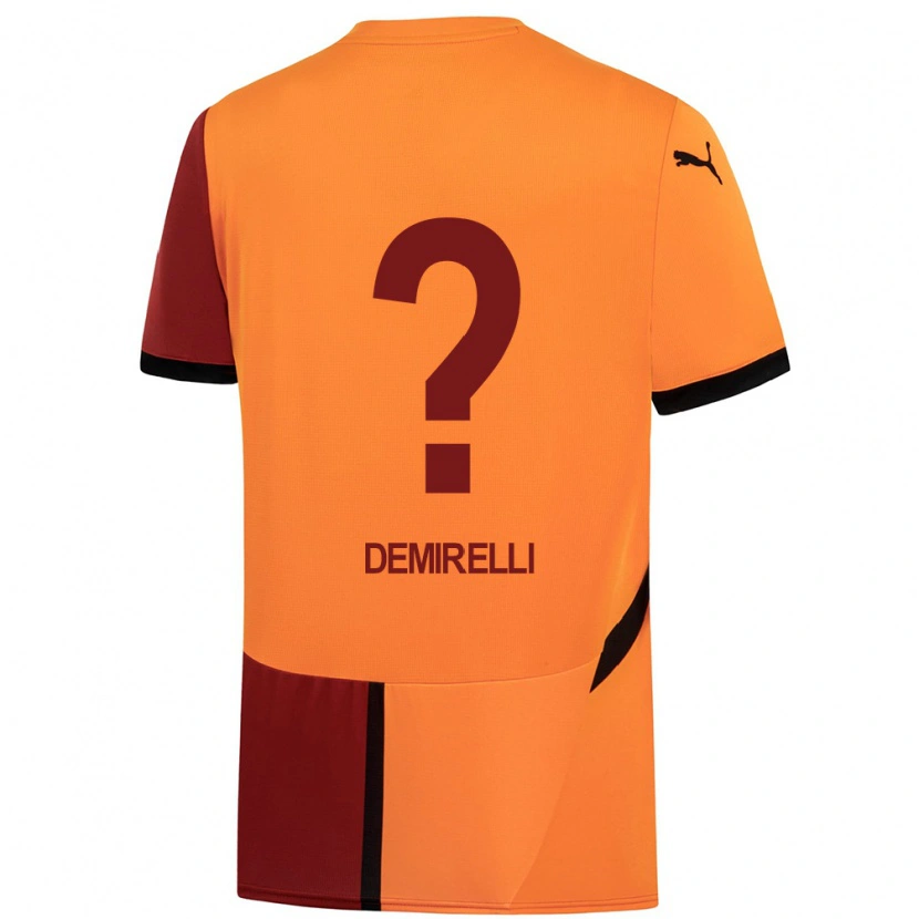 Danxen Damen Ahmet Demirelli #0 Gelb Rot Heimtrikot Trikot 2024/25 T-Shirt