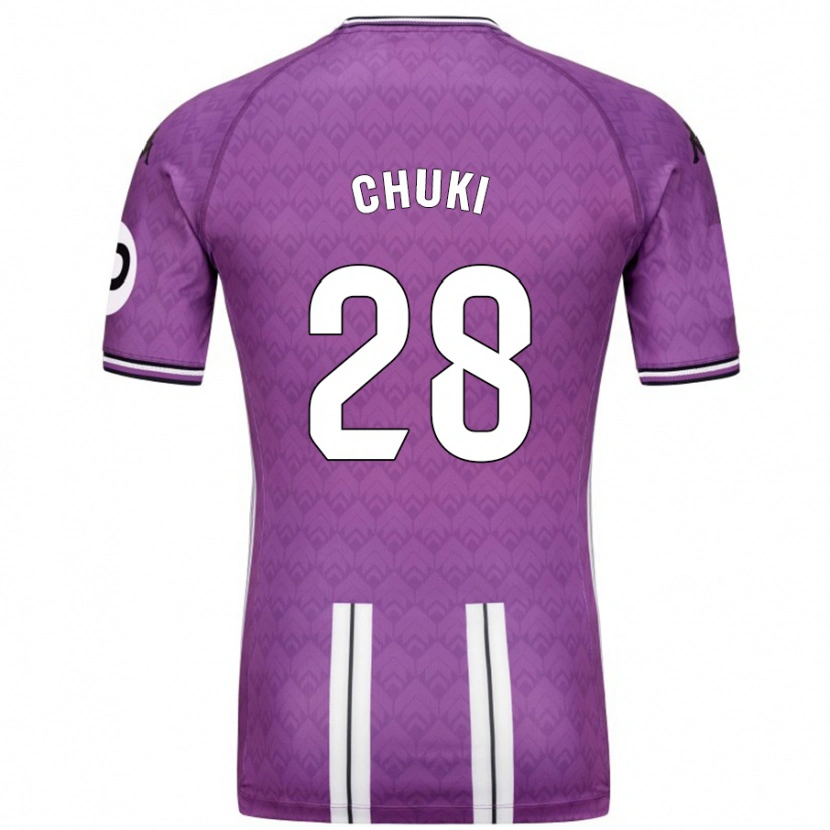 Danxen Damen Chuki #28 Violett Weiß Heimtrikot Trikot 2024/25 T-Shirt