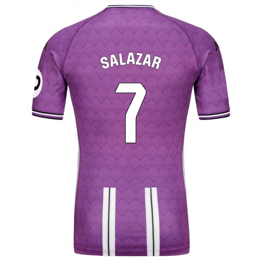 Danxen Damen Israel Salazar #7 Violett Weiß Heimtrikot Trikot 2024/25 T-Shirt