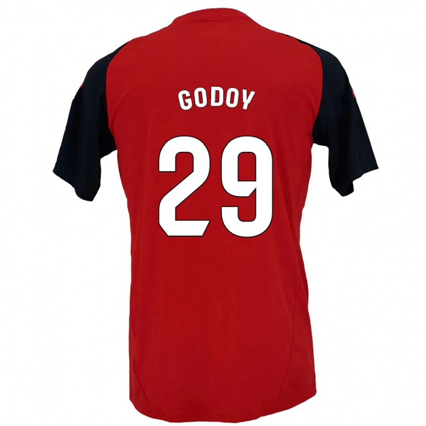 Danxen Damen Alan Godoy #29 Rot Schwarz Heimtrikot Trikot 2024/25 T-Shirt