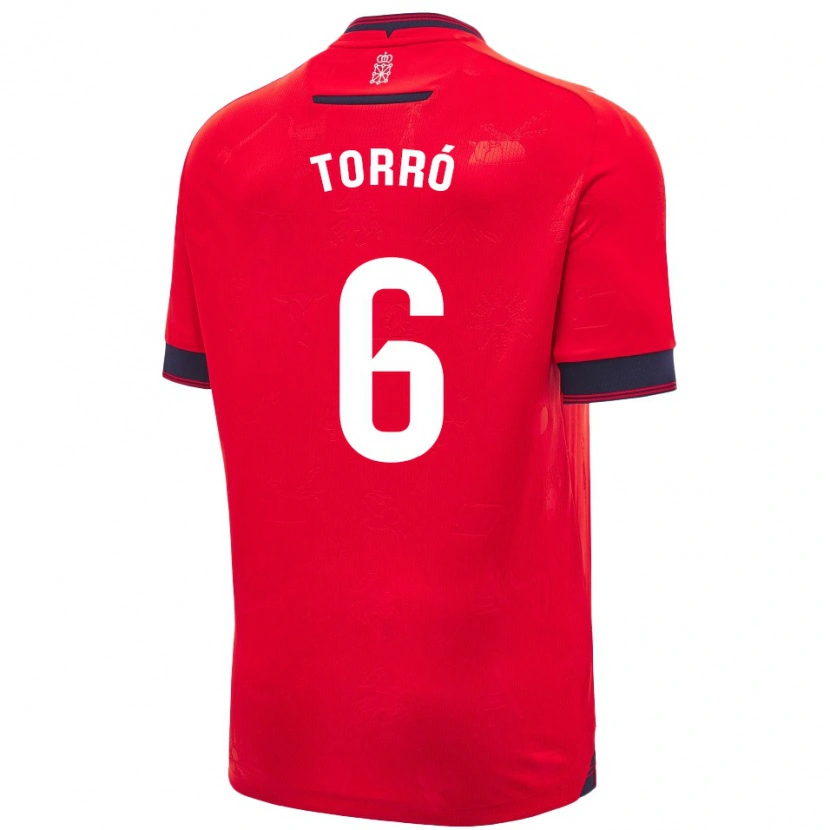 Danxen Damen Lucas Torró #6 Rot Weiß Heimtrikot Trikot 2024/25 T-Shirt