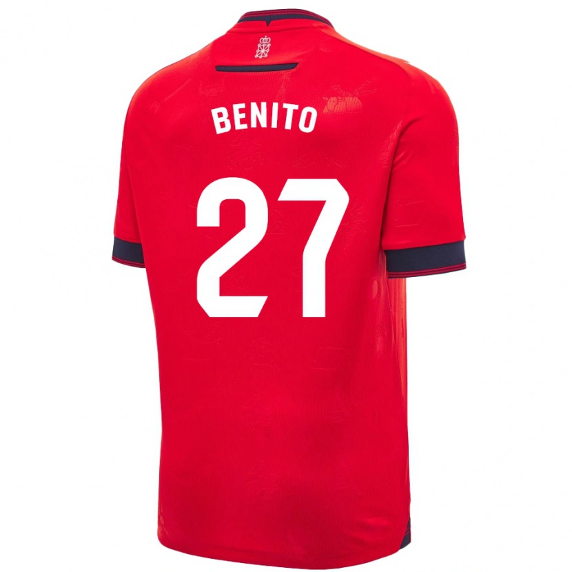Danxen Damen Iker Benito #27 Rot Weiß Heimtrikot Trikot 2024/25 T-Shirt