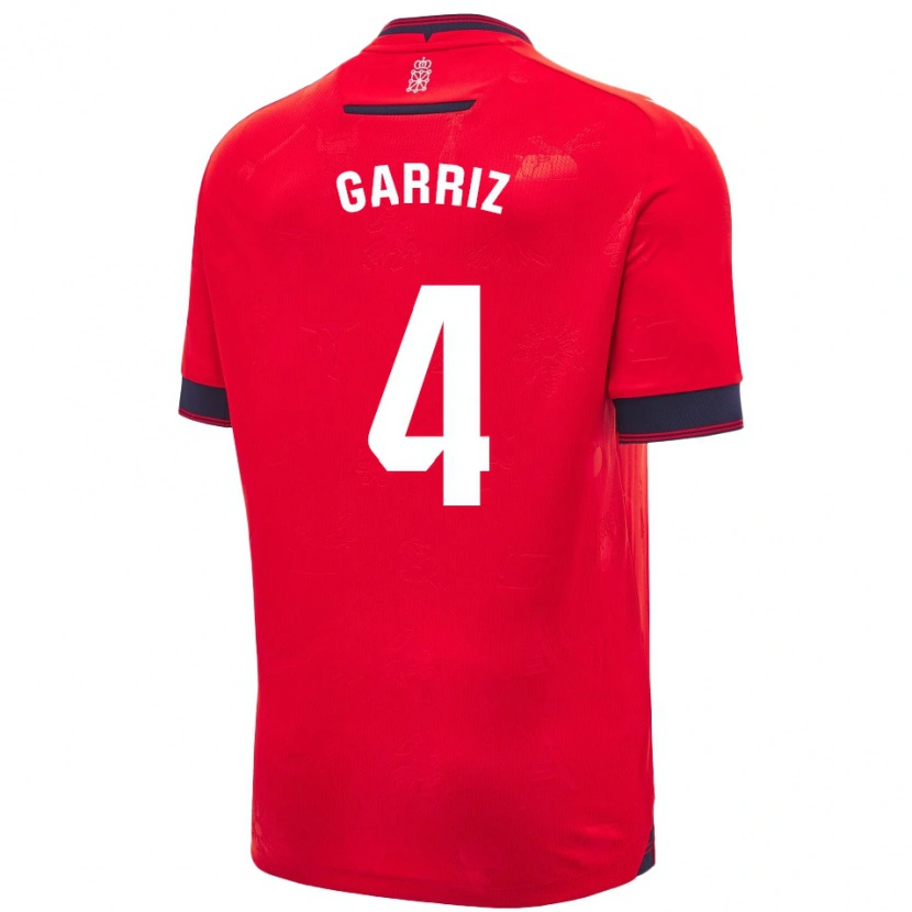 Danxen Damen Ibaider Garriz #4 Rot Weiß Heimtrikot Trikot 2024/25 T-Shirt